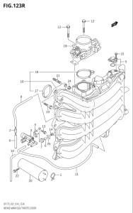 17502Z-410001 (2014) 175hp E01 E40-Gen. Export 1 - Costa Rica (DF175Z    DF175ZG) DF175Z drawing INTAKE MANIFOLD / THROTTLE BODY (DF175ZG:E01)