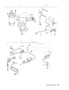 DT30C From 03003-011001 ()  1990 drawing OPTIONAL : ELECTRICAL (FOR MANUAL STARTER)(1)