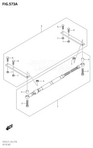 22503Z-340001 (2023) 225hp E11 E40-Gen. Export 1-and 2 (DF225Z) DF225Z drawing OPT:TIE ROD