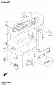 DF300A From 30002P-440001 (E11 - E40)  2024 drawing GEAR CASE (DF250ATSS)