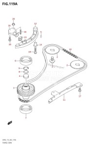 DF115Z From 11501Z-880001 (E03)  2008 drawing TIMING CHAIN