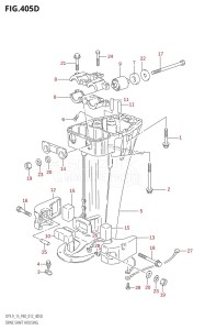 DT15 From 01504-210001 (P37-)  2012 drawing DRIVE SHAFT HOUSING (DT15:P40)