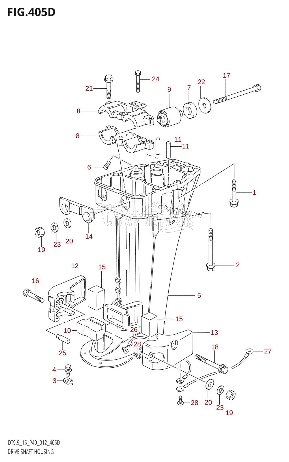 DRIVE SHAFT HOUSING (DT15:P40)