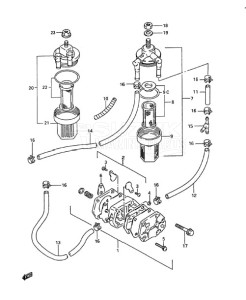 DT 30c drawing Fuel Pump (1995 to 1997)