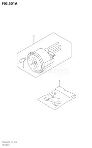 00994F-710001 (2017) 9.9hp P01-Gen. Export 1 (DF9.9A  DF9.9AR) DF9.9A drawing OPT:METER (DF8AR:P01)