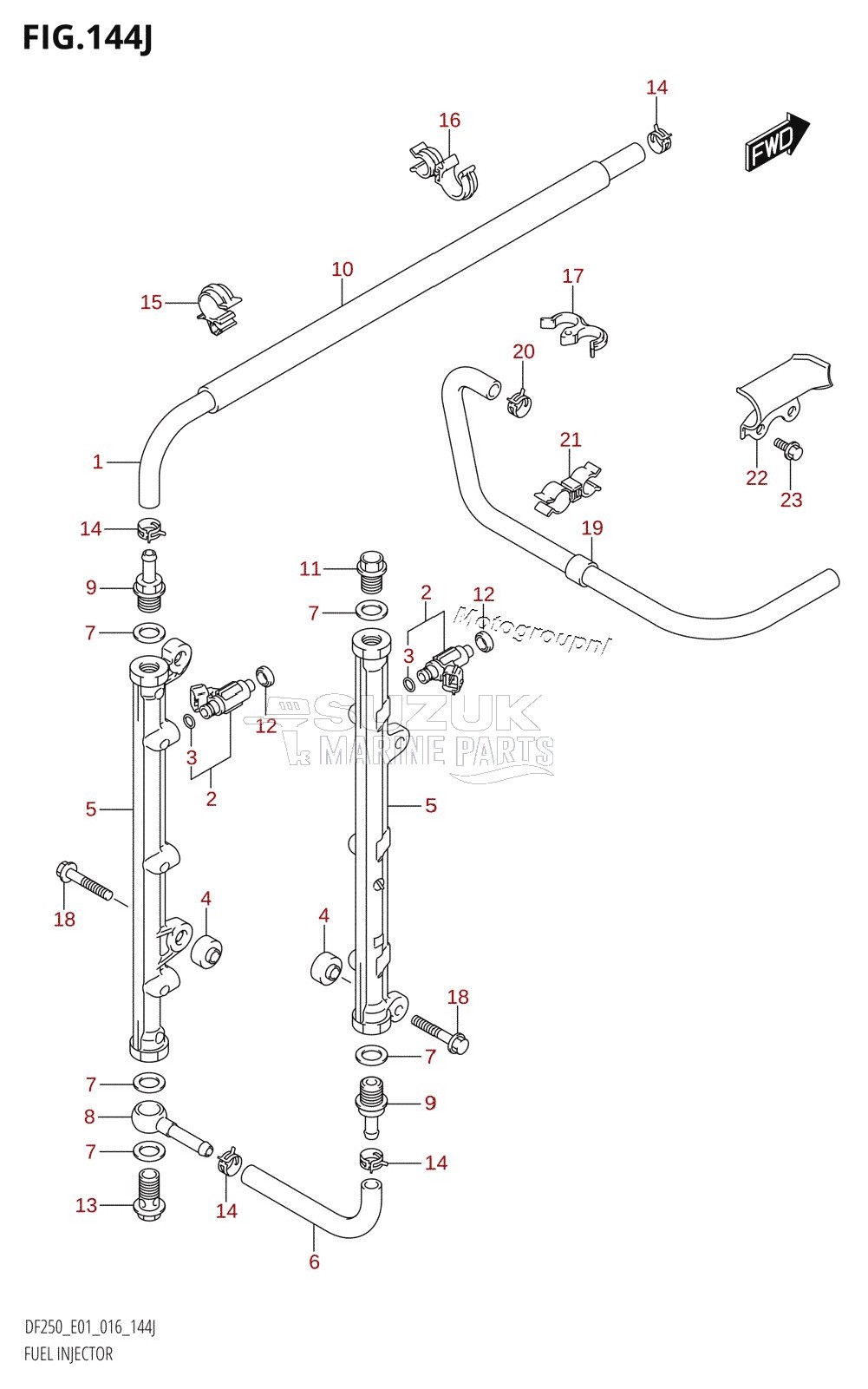 FUEL INJECTOR (DF250T:E01)