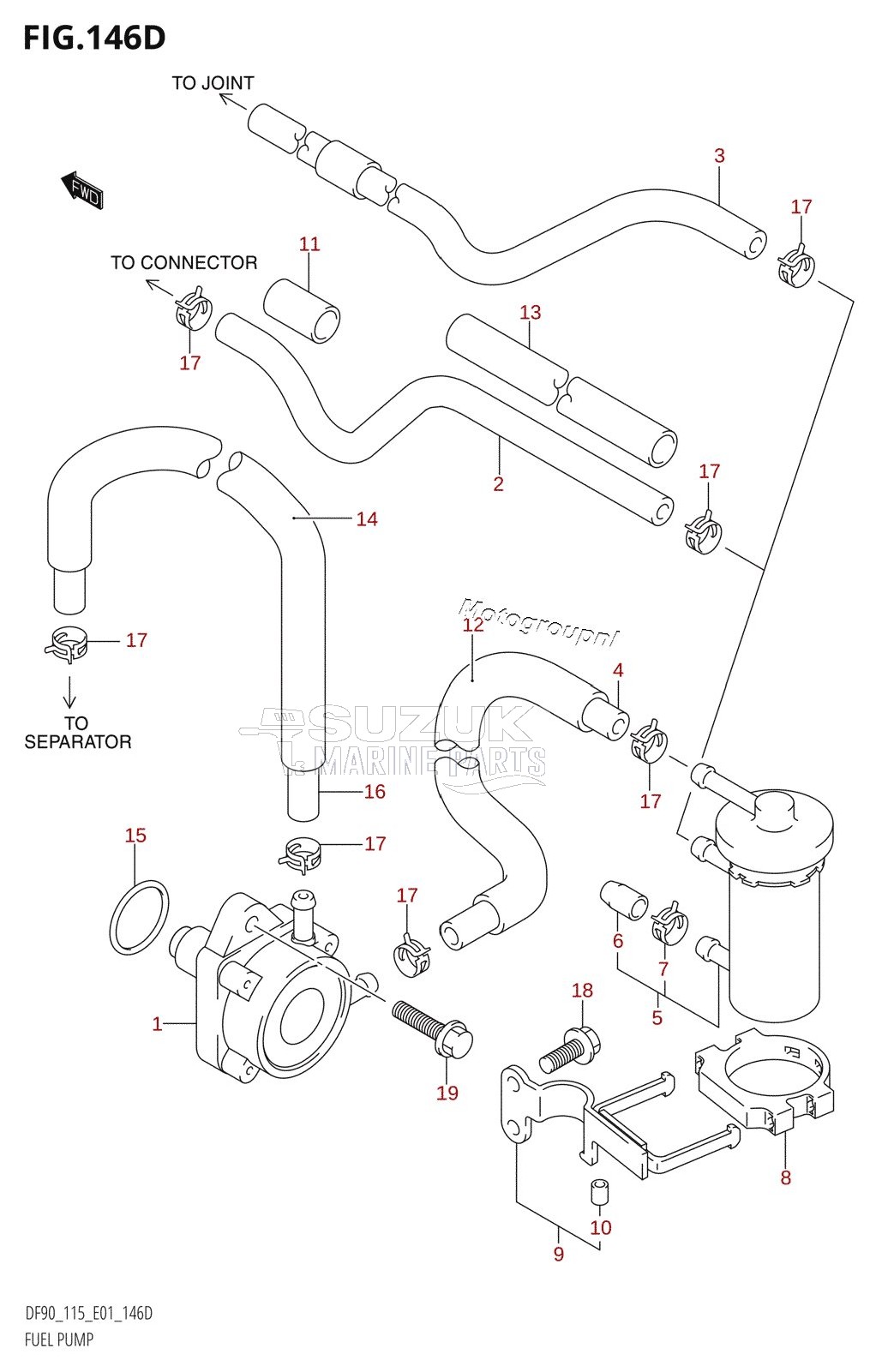 FUEL PUMP (DF115WT:(K6,K7,K8,K9,K10,011),DF115WZ)