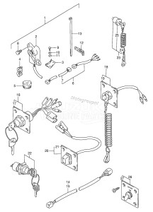 DT85TC From 8501-581001 ()  1996 drawing OPT : PANEL SWITCH