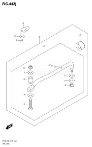 DF80A From 08002F-510001 (E03)  2015 drawing DRAG LINK (DF90ATH:E01)