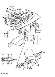 DT65 From 06502-705017 ()  1987 drawing GEAR CASE