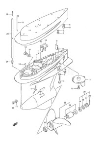 DF 225 drawing Gear Case