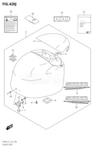 08002F-140001 (2021) 80hp E01 E40-Gen. Export 1 - Costa Rica (DF80AT) DF80A drawing ENGINE COVER (DF100B:021)