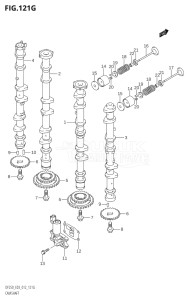 22503Z-210001 (2012) 225hp E03-USA (DF225Z) DF225Z drawing CAMSHAFT (DF250ST:E03)