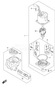 Outboard DF 200AP drawing PTT Motor