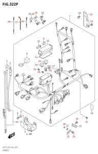 DF175ZG From 17502Z-610001 (E01 E40)  2016 drawing HARNESS (DF175Z:E40)