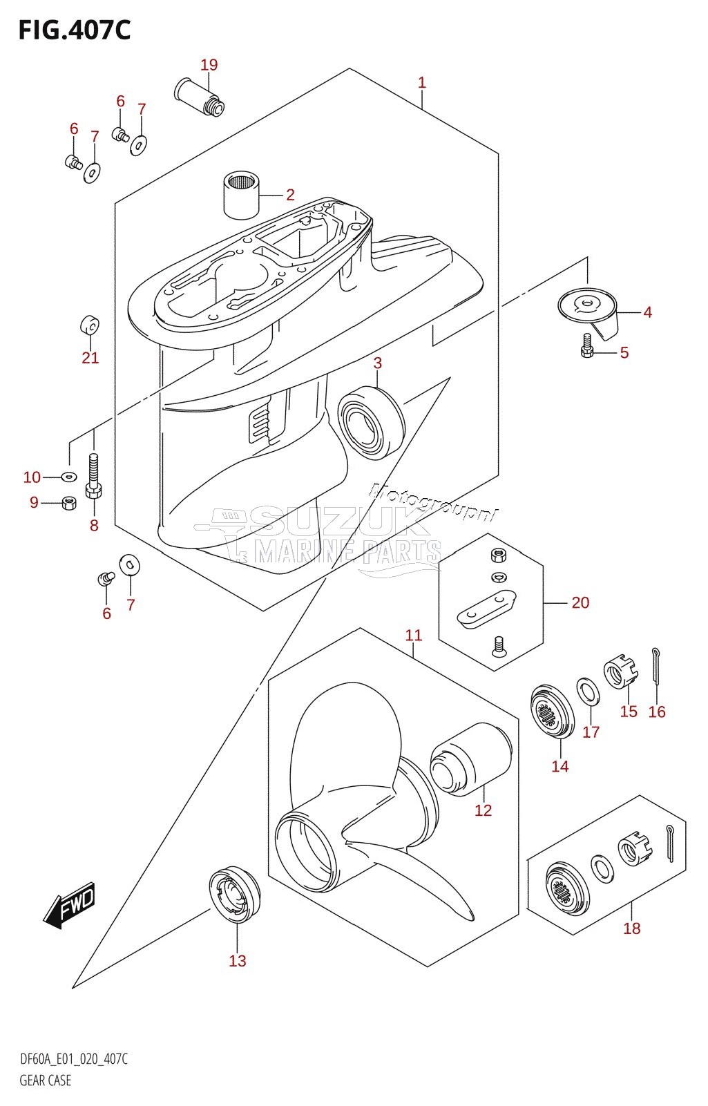 GEAR CASE (DF60A:E01)