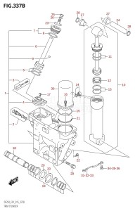 DF250Z From 25003Z-510001 (E40)  2015 drawing TRIM CYLINDER (DF200T:E40:X-TRANSOM)