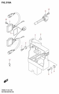 DF250A From 25003P-140001 (E11 E40)  2021 drawing RECTIFIER /​ IGNITION COIL