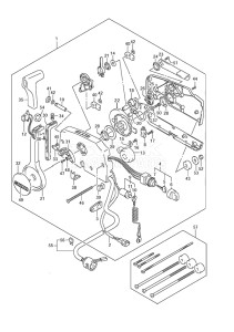 Outboard DF 200 drawing Remote Control