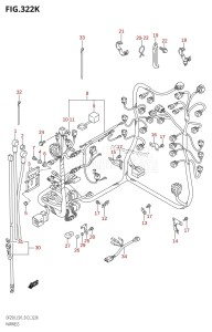 DF250 From 25003F-310001 (E01 E40)  2013 drawing HARNESS (DF250T:E40)