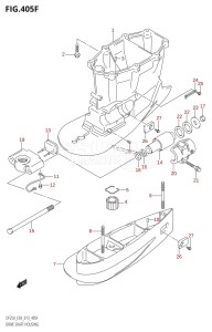 DF250 From 25003F-310001 (E03)  2013 drawing DRIVE SHAFT HOUSING (DF250Z:E03:(X-TRANSOM,XX-TRANSOM))