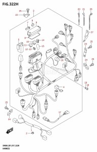 DF50A From 05003F-710001 (E01)  2017 drawing HARNESS (DF60A:E40)