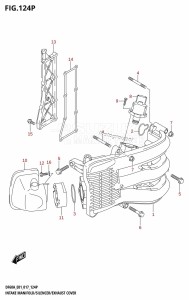 DF40A From 04003F-710001 (E01)  2017 drawing INTAKE MANIFOLD /​ SILENCER /​ EXHAUST COVER (DF50AVTH:E01)