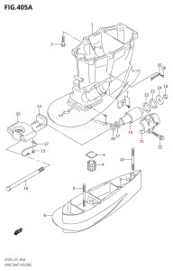 DF300 From 30001F-880001 (E01 E40)  2008 drawing DRIVE SHAFT HOUSING