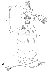 DT115 From 11502-709019 ()  1987 drawing OIL TANK