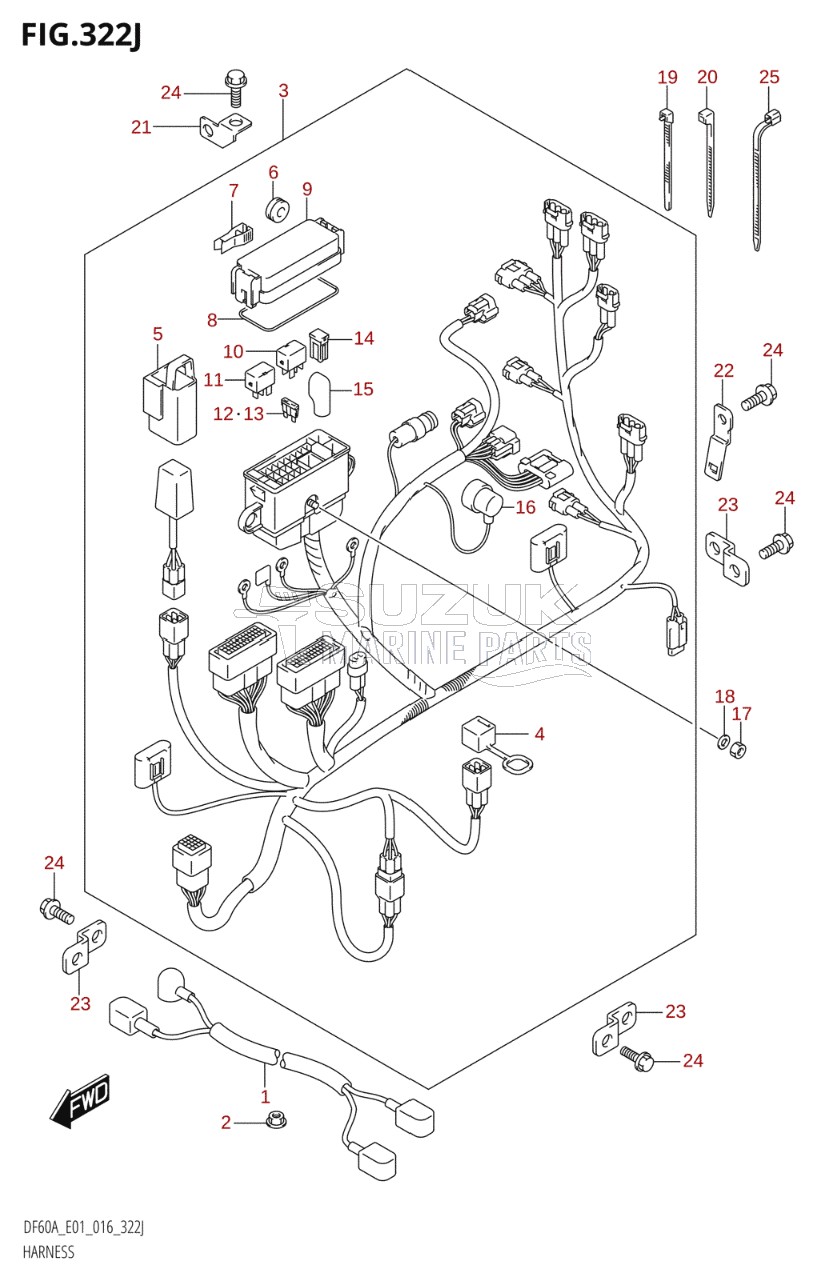 HARNESS (DF60AQH:E01)