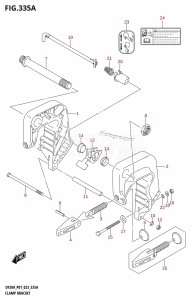 DF9.9B From 00995F-140001 (E01 P01   -)  2021 drawing CLAMP BRACKET ((DF9.9B,DF15A,DF20A):P01)