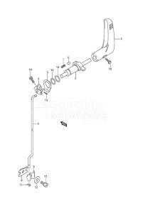 Outboard DF 6 drawing Clutch Lever