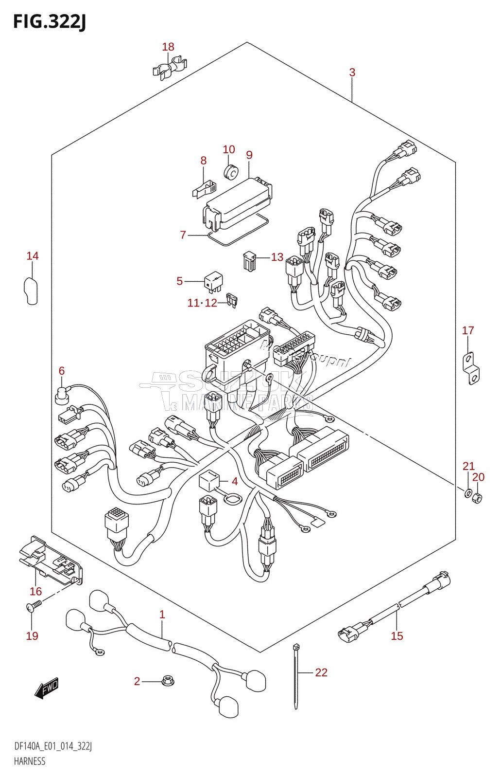 HARNESS (DF140AZ:E01)