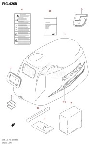 DF4 From 00402F-310001 (P01)  2013 drawing ENGINE COVER (DF5:P01)