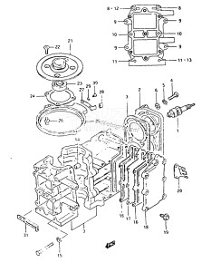 DT8 From 0801-200001 ()  1989 drawing CYLINDER DT8 (G /​ J)