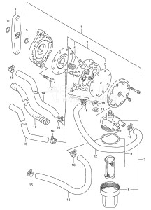 DT140 From 14002-861001 ()  1999 drawing FUEL PUMP (DT115T /​ 140T,MODEL:97~00)