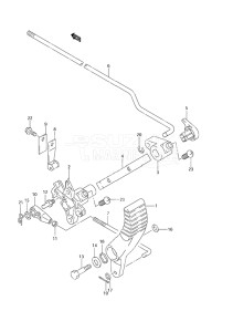 Outboard DF 25 drawing Clutch Non-Remote Control