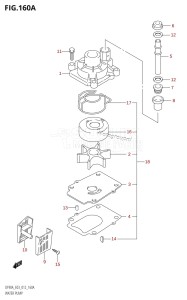 DF90A From 09003F-210001 (E03)  2012 drawing WATER PUMP