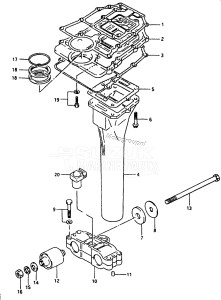 DT40 From 04003-011001 ()  1990 drawing EXHAUST TUBE