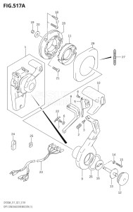 17503F-140001 (2021) 175hp E11 E40-Gen. Export 1-and 2 (DF175AT) DF175A drawing OPT:CONCEALED REMOCON (1)