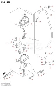 DF175ZG From 17502Z-410001 (E01 E40)  2014 drawing FUEL VAPOR SEPARATOR (DF175TG:E01)