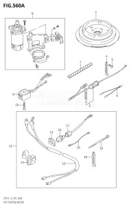 01503F-010001 (2010) 15hp P01-Gen. Export 1 (DF15K10  DF15RK10) DF15 drawing OPT:STARTING MOTOR (K4)