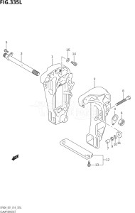 06003F-410001 (2014) 60hp E01 E40-Gen. Export 1 - Costa Rica (DF60AVT  DF60AVTH) DF60A drawing CLAMP BRACKET (DF60ATH:E01)