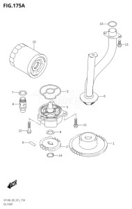 14003Z-510001 (2005) 140hp E03-USA (DF140AZ) DF140AZ drawing OIL PUMP