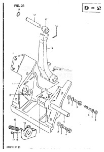 DT75 From 07501-402338 till 404156 ()  1984 drawing CYLINDER SUPPORT (MODEL QD)