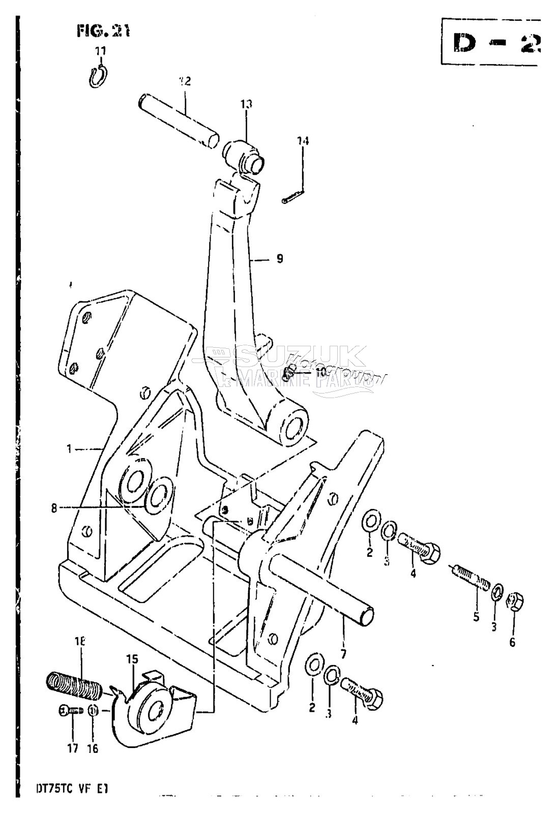 CYLINDER SUPPORT (MODEL QD)