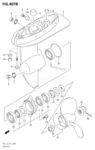 DF5 From 00501F-880001 (P01)  2008 drawing GEAR CASE ((DF4,DF5):(K4,K5,K6,K7,K8,K9,K10,011),DF6)