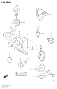 00995F-810001 (2018) 9.9hp P03-U.S.A (DF9.9B  DF9.9BT  DF9.9BTH) DF9.9B drawing SENSOR / SWITCH (DF9.9BT,DF20AT)