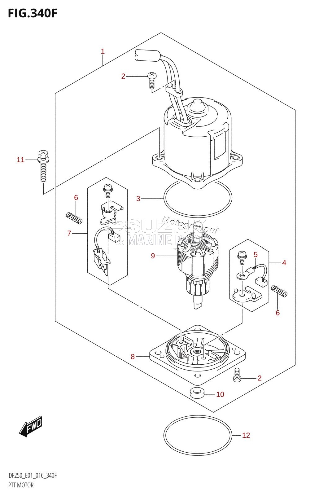 PTT MOTOR (DF225T:E40)