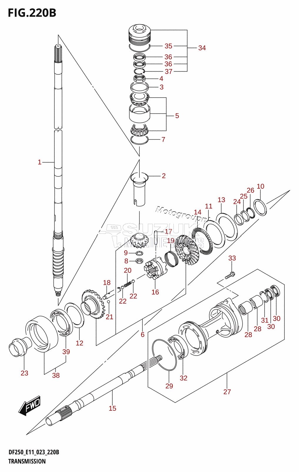 TRANSMISSION (DF200Z)